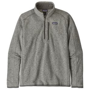 Patagonia Better Sweater Heather Grey Stonewash 1/4 zip Pull Over Sweater (0670)